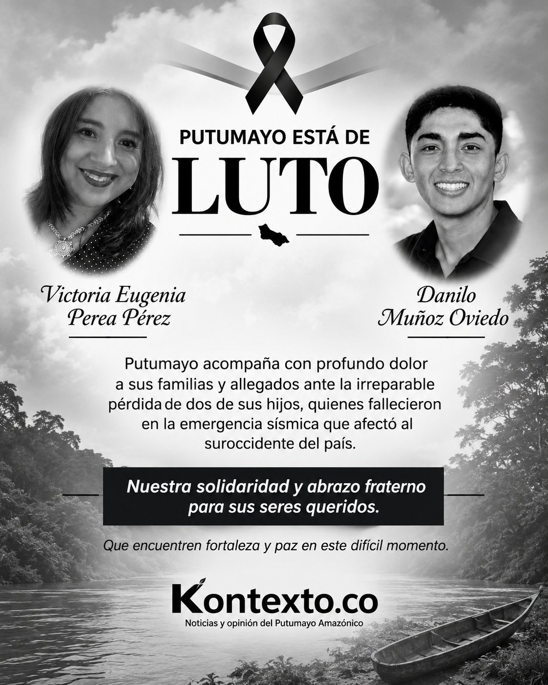 Luto en Putumayo por sus hijos fallecidos en el sismo de Cali