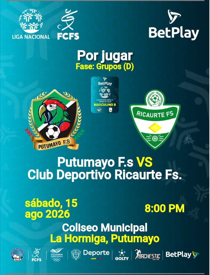 Putumayo F.S. Debuta como Local en la Liga Nacional BetPlay