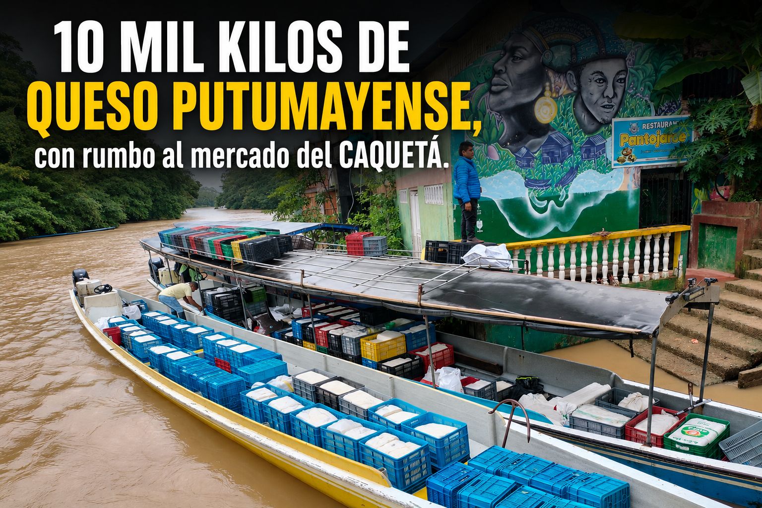 10 mil kilos de queso putumayense rumbo al mercado del Caquetá
