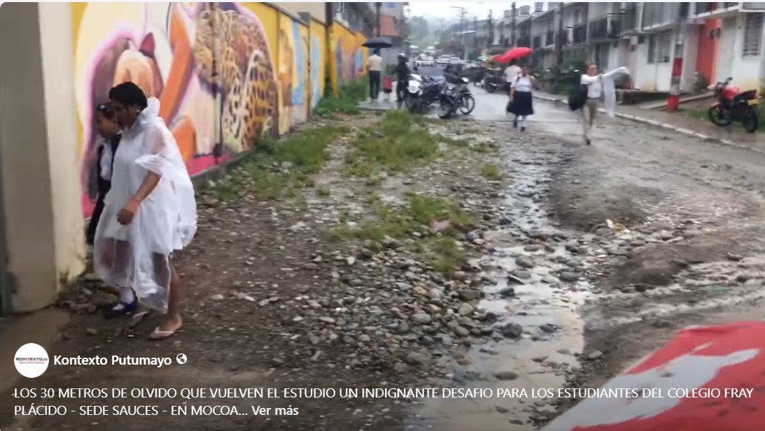 Los 30 metros de olvido que dificultan el estudio en la sede Sauces de Mocoa